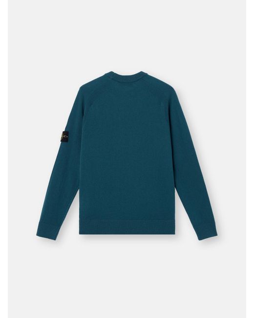 Stone Island Blue 5100045 Light Rws Geelong Wool for men