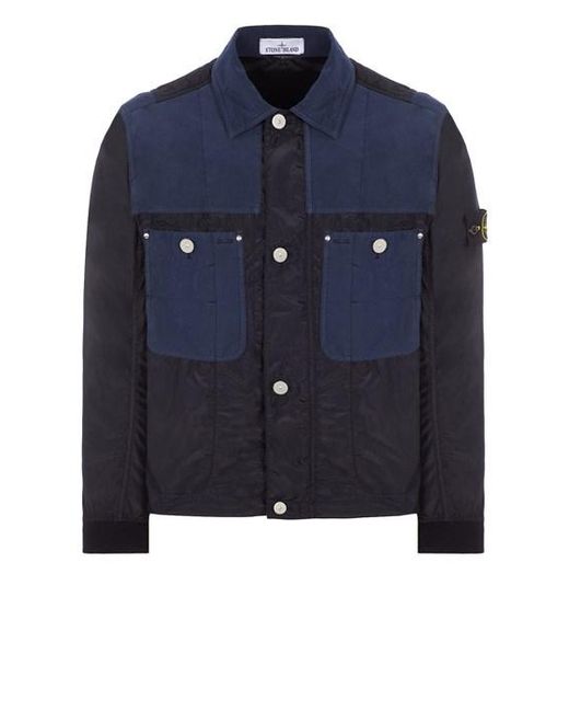 Stone Island Blue Lightweight Jacket Polyester for men