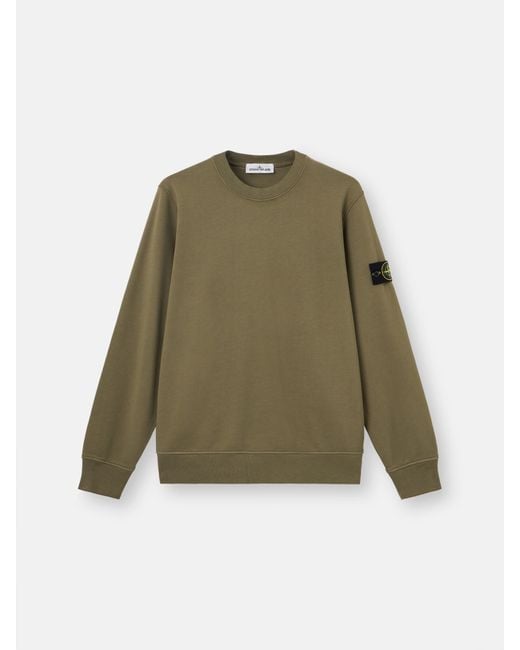 Stone Island Green 6100060 Organic Cotton Fleece for men