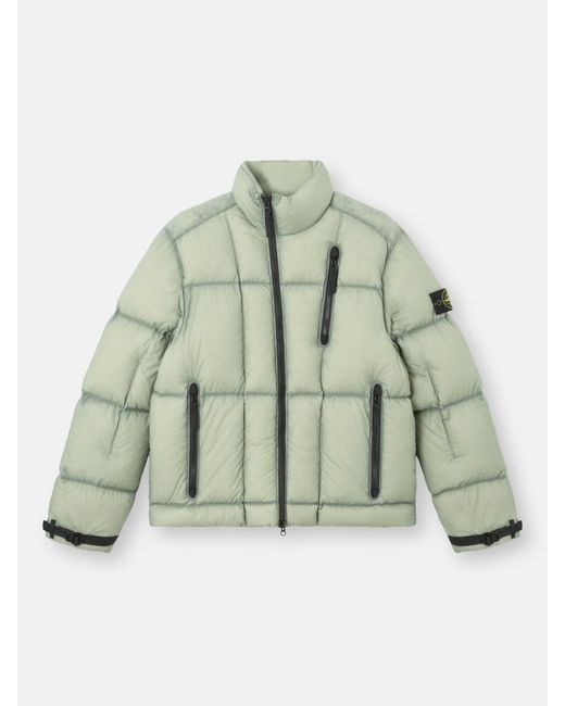 Stone Island Green 4100017 Seam Faded Light Nylon Tela for men