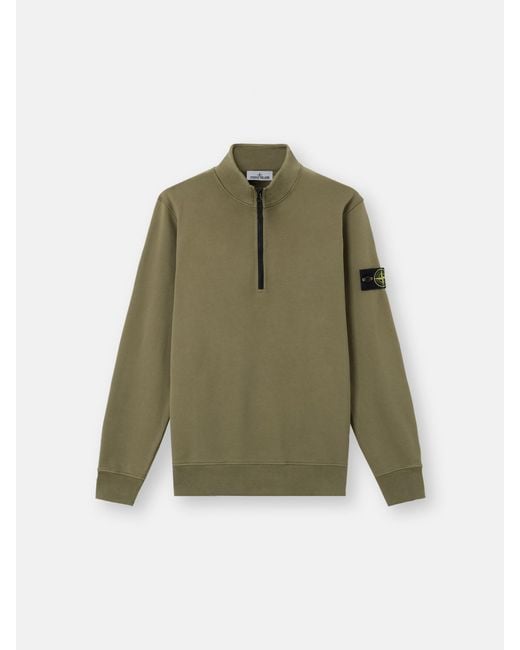 Stone Island Green 6100070 Organic Cotton Fleece for men