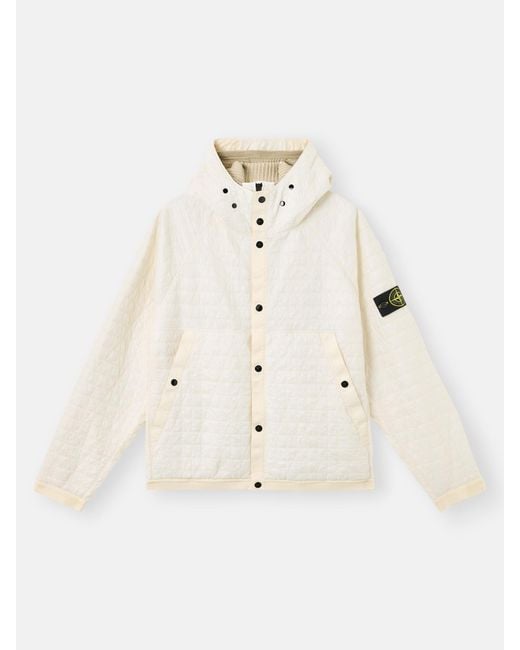Stone Island Natural 4100023 Crinkle Reps Ny Quilted-Tc, Recycled Nylon