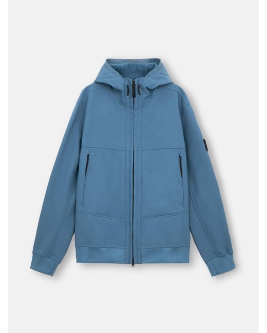 Stone Island Blue Q0322 Soft Shell-R E. Dye Technology for men