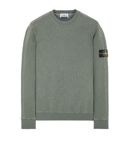 Stone Island Green Sweatshirt Cotton for men