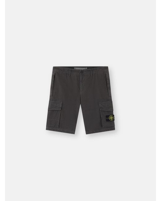 Stone Island Black L100019 Brushed Organic Cotton Canvas 'Old' Effect for men