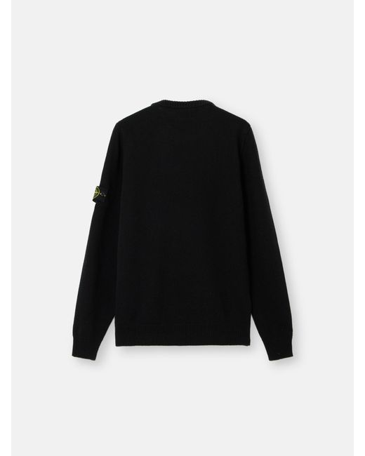 5100072 Lambswool Stone Island de hombre de color Black