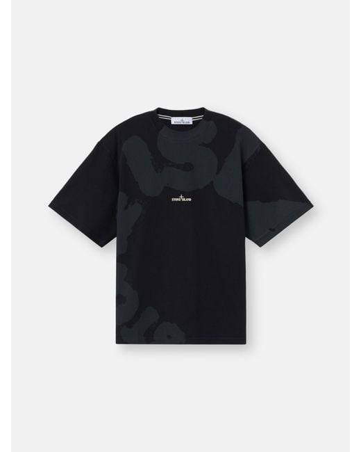 Stone Island Blue 2100002 Combed Organic Cotton Jersey for men