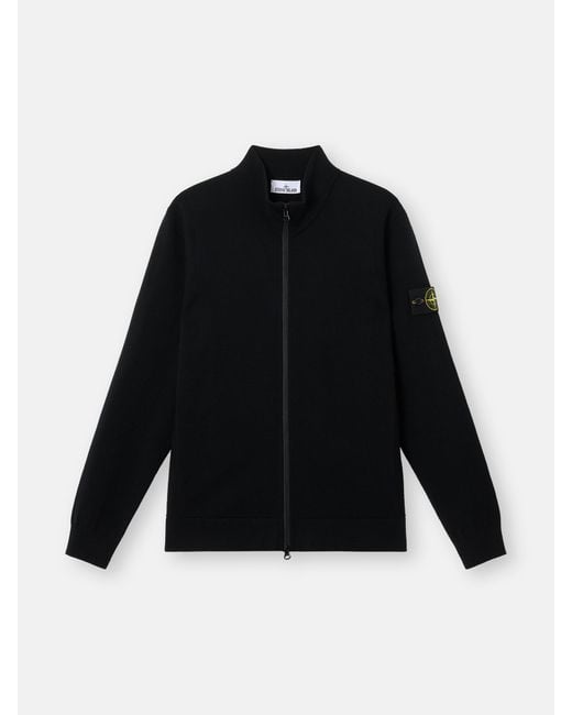 Stone Island 5100062 Stretch Rws Wool in Black für Herren