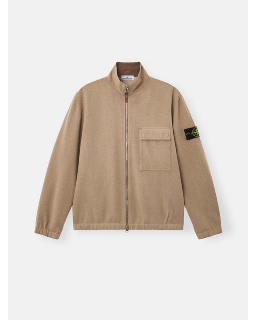 Stone Island Natural 1200033 Wool Nylon Flannel-Tc for men