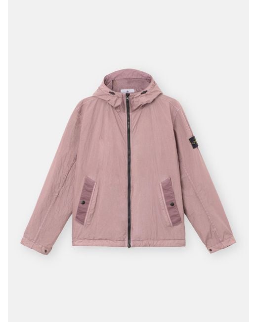 Stone Island Pink 4100001 Crinkle Reps Ny for men