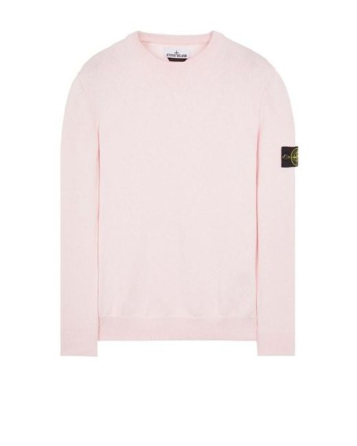 Stone Island Sweater baumwolle in Pink für Herren