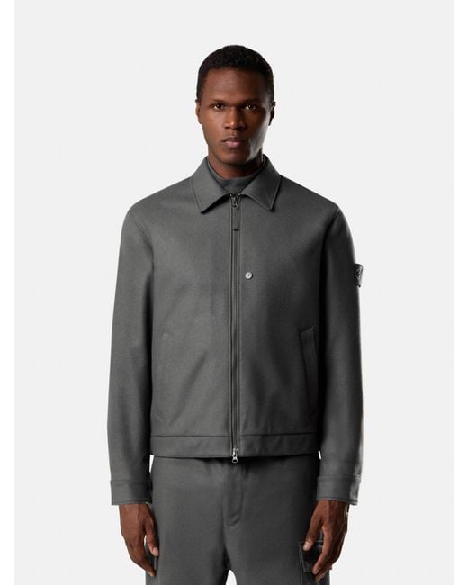 0 Ghost Island Stone ISLAND Performance Flannel for in STONE GHOST 