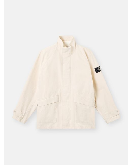 Stone Island 4100002 Natural Cotton Gabardine Raw Beauty for men