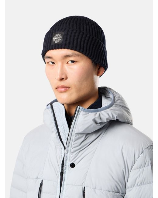 N100002 Full Rib Rws Wool Stone Island de hombre de color Blue