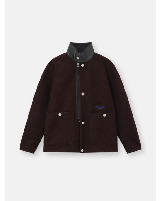 Stone Island Black Q100020 Felted Wool Polyester Marina for men