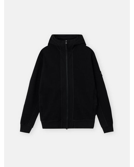 Stone Island Black 6100058 Organic Cotton Waffle Fleece for men