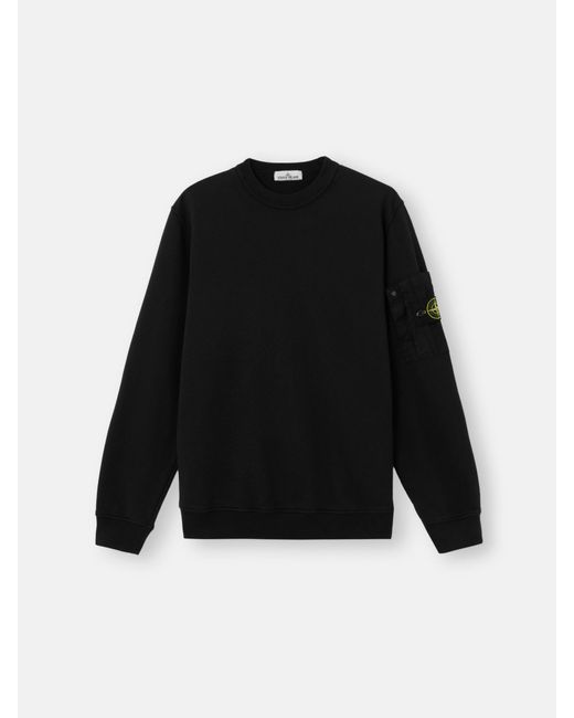 Stone Island Black 6100019 Cotton Fleece for men