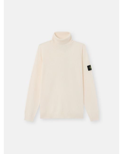 Stone Island White 5100025 Light Pure Rws Wool for men