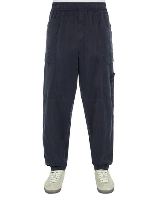 Stone Island Blue Trousers Cupro for men