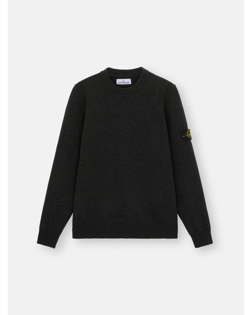 Stone Island Black 508A3 Lambswool for men