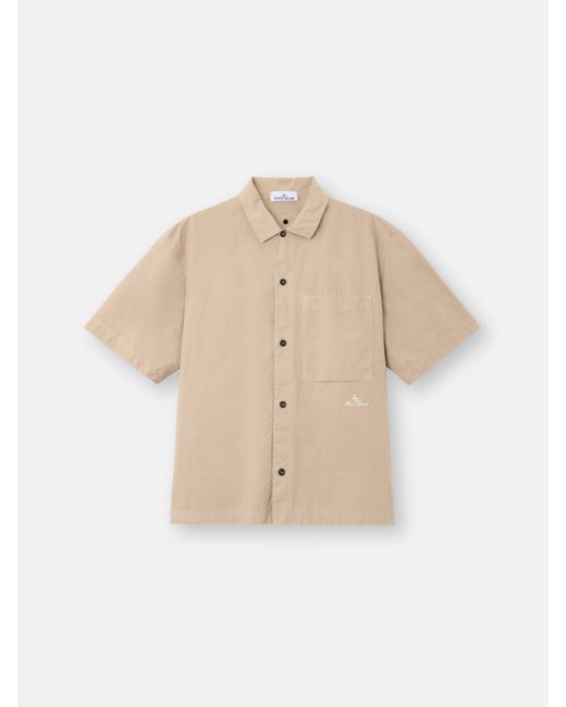 Stone Island Natural 1100006 Organic Cotton Tela 'Paracadute' for men