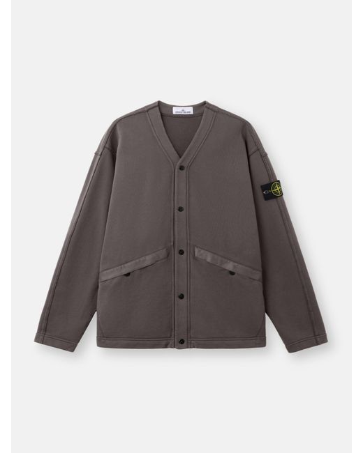 Stone Island Gray 6100040 Organic Cotton Fleece for men