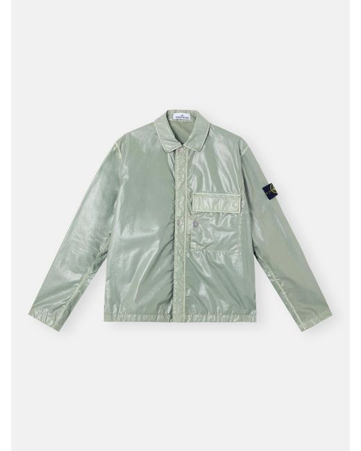 Stone Island Green 1200001 Mussola Gommata-Tc for men