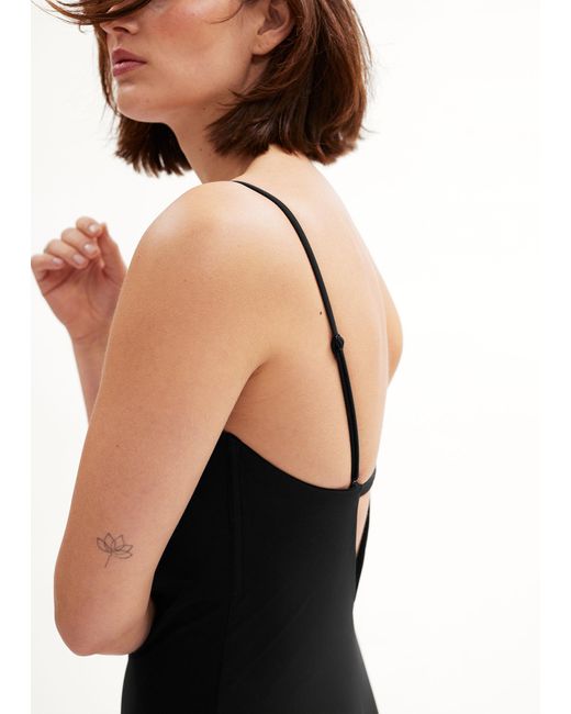 & Other Stories Black V-cut Swimsuit