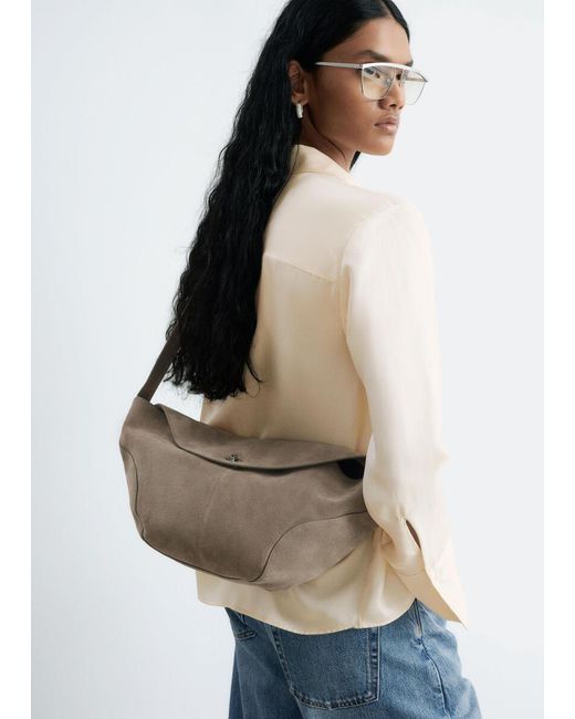 & Other Stories White Sculptural Crossbody Bag