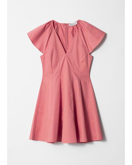 & Other Stories Pink Flared Mini Dress