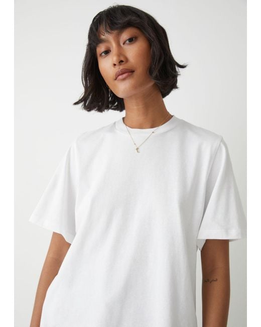 wide crew neck t shirt