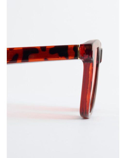 & Other Stories Black Square Sunglasses