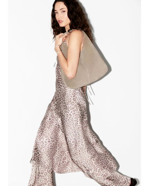 Sac Cabas Classique En Daim & Other Stories en coloris Gray