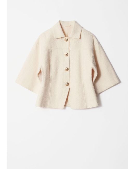 & Other Stories Natural Textured Jacket