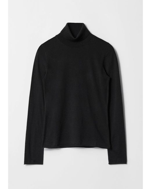 Pull En Laine Mérinos À Col Roulé & Other Stories en coloris Black