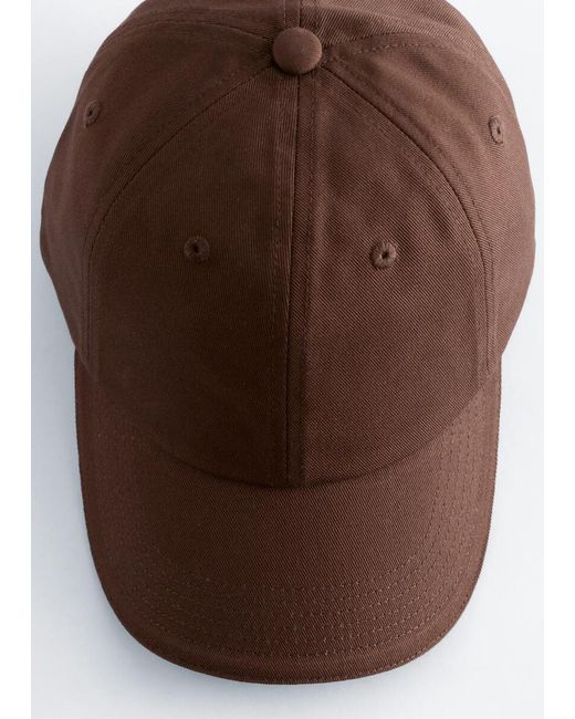 & Other Stories Brown Cotton-Twill Baseball Cap