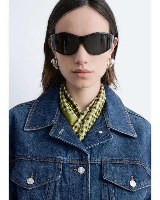 & Other Stories Blue Cropped Denim Jacket