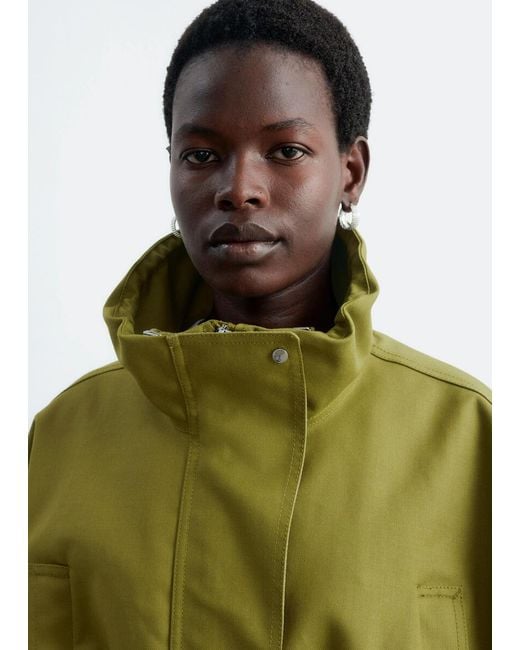 & Other Stories Green Oversized Utility Jacket