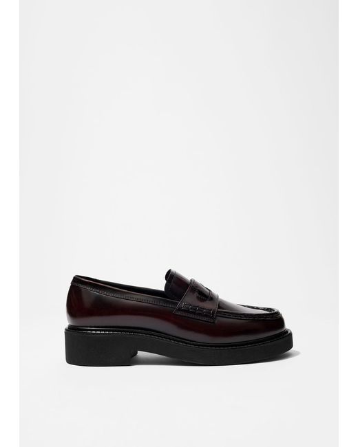 & Other Stories Black Chunky Leather Loafers