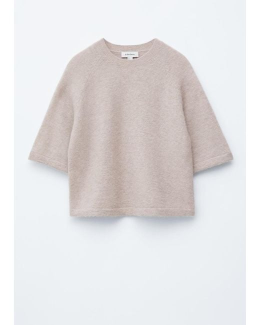 & Other Stories Brown Alpaca-Blend Knitted Top