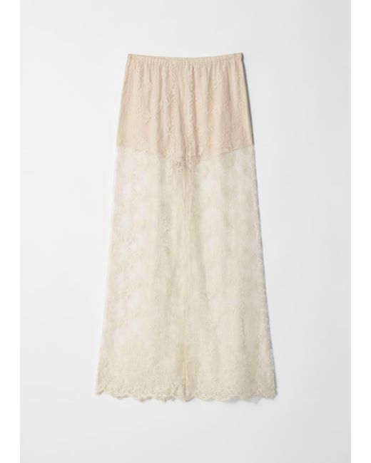 & Other Stories White Lace Trousers