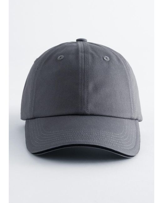 & Other Stories Blue Cotton-Twill Baseball Cap