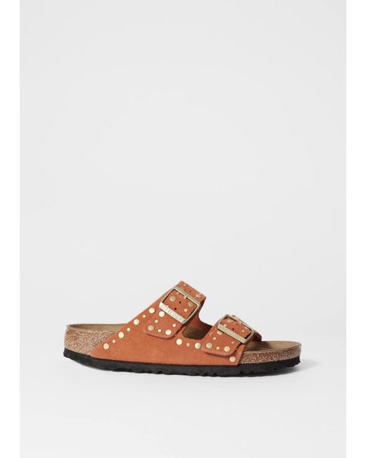 & Other Stories White Birkenstock Arizona Rivet Sandals