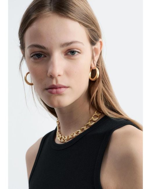 & Other Stories Metallic Chunky Curb-Chain Necklace