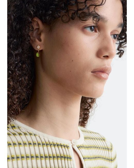 & Other Stories White Stud Earrings