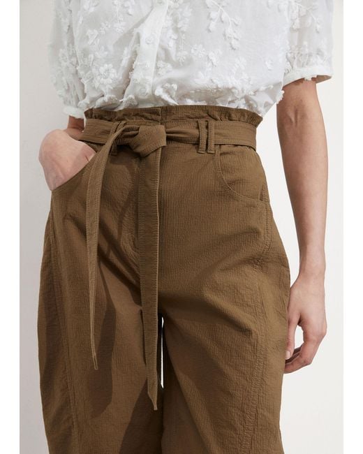 & Other Stories Natural Paperbag Waist Trousers