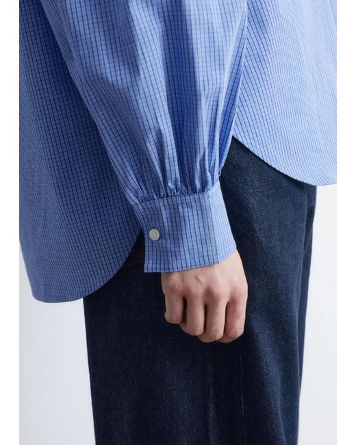 & Other Stories Blue Oversized Cotton Shirt