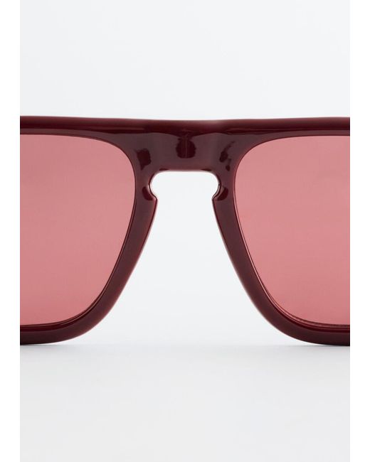 & Other Stories Brown Square-Frame Aviator Sunglasses
