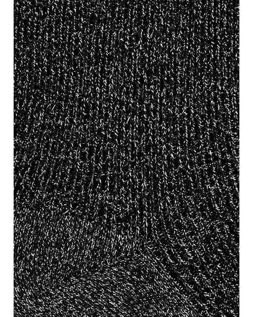 & Other Stories Black Knee-High Glitter Socks