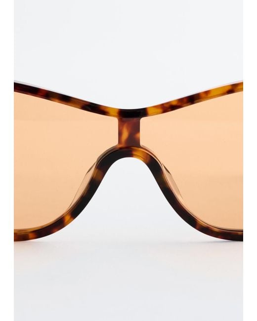 & Other Stories Orange Oval Acetate Sunglasses